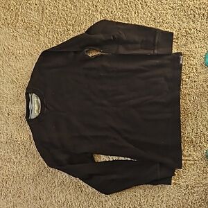 Eddie Bauer black long sleeve shirt, size S